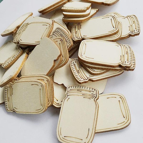 Marcador de marcador 50pcs retro forma de madeira marcadores de madeira criativa de madeira natural tags de presente diy peças artesanais artesanais