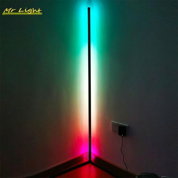 

modern colourful floor lights lighting corner lamps living room bedroom bedside decor standing lamp atmosphere luminaries