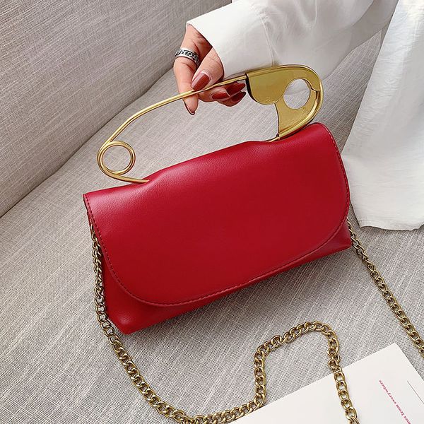 

portable pin fashion dinner messenger women's net red chain shoulder bag spring
