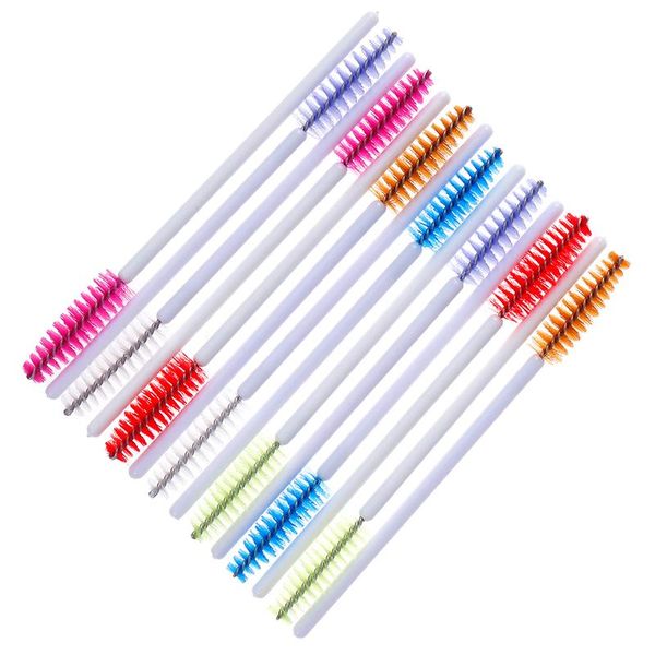 

eyelash curler 50pcs/bag women cosmetic brushes set silicone head disposable mascara wands lash extention makeup tools