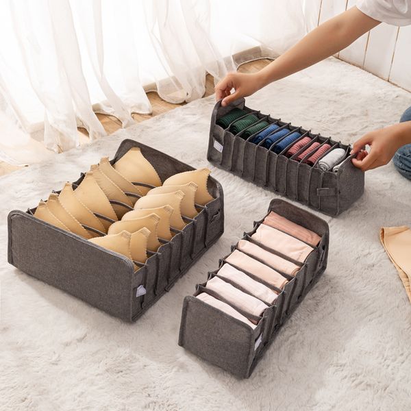 Lagerung Schubladen Unterwäsche Boxen Faltbare Schal Socken BH Schublade Box Vlies Waschbar Haushalt Kleidung Organizer 5341 Q2