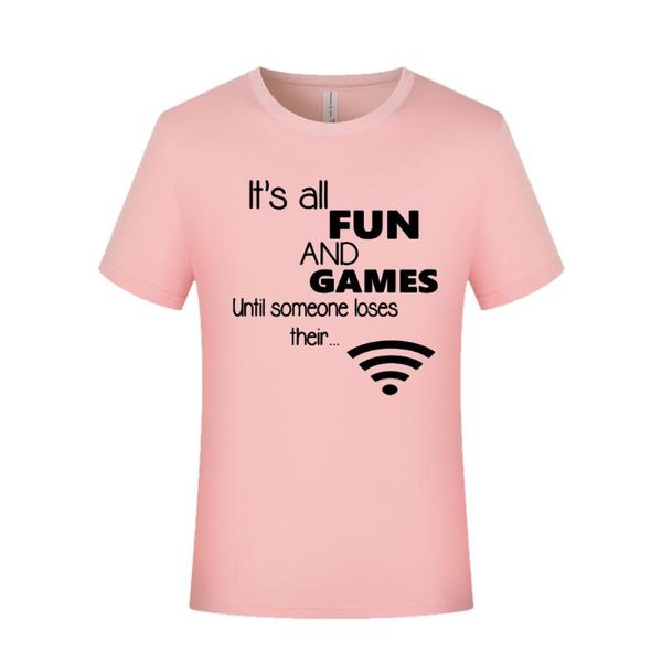 

fun games wife tee shirts femme game lovers funny t-shirt homme camisetas hipster pink shirt short sleeve men's t-shirts, White;black