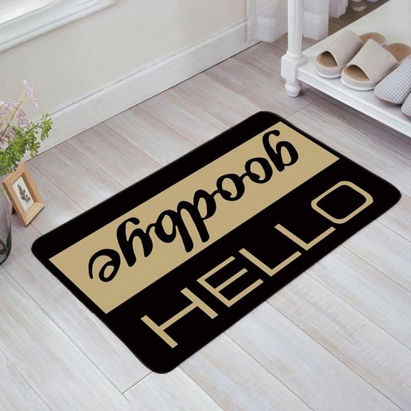 

cushion/decorative pillow hello goodbye doormats anti-slip carpet rug bathroom entrance outdoor floor mat home decor