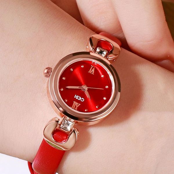 

wristwatches simple belt ms. wrist table fashion casual women's watch small temperament quartz, Slivery;brown
