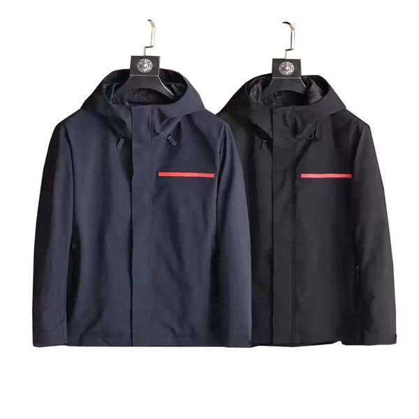 

mens et hooded autumn and winter style for men women windbreaker coat long sv digner coats with zippers letters printed outwears down ets, Black;brown