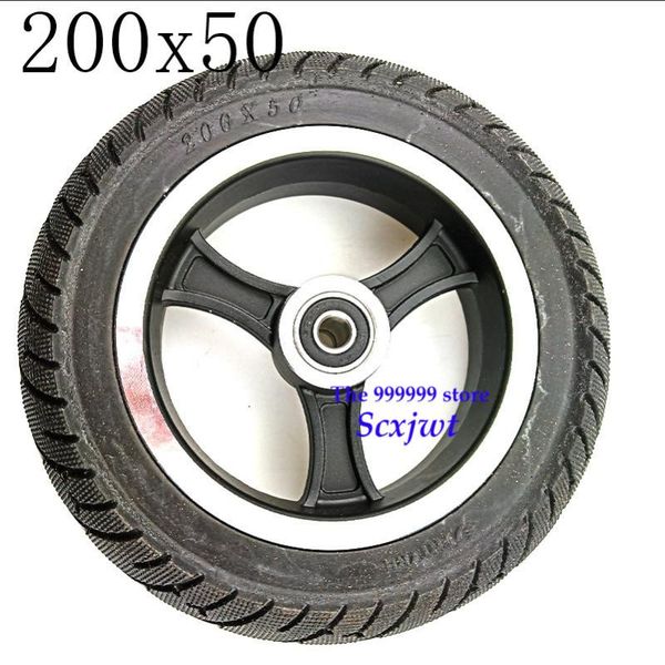 

motorcycle wheels & tires 200x50electric scooter solid tyre with hub for aluminium alloy rims tire,electric vehicle wheel
