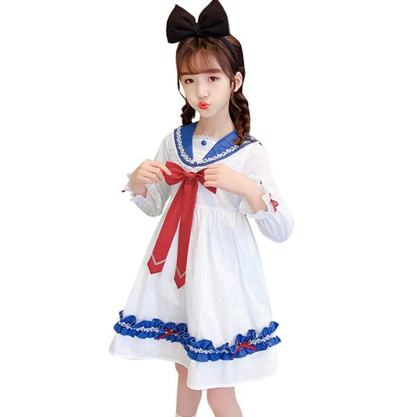 

girl's dresses dress girl big bow for patchwork party child ruffles school costume 6 8 10 12 14, Red;yellow