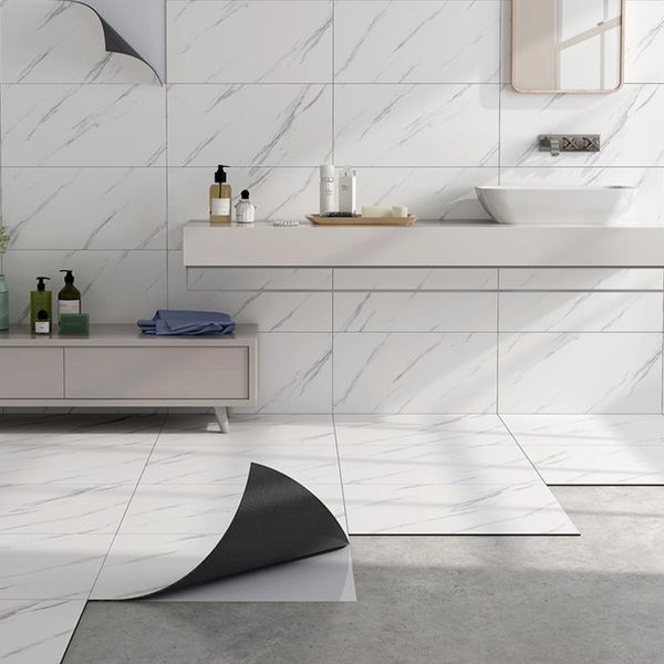 

self adhesive marble wallpaper waterproof flooring pvc stickers furniture kitchen wall contact paper renovation home decor wallpapers