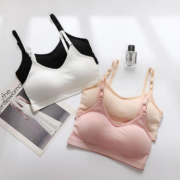 

bras ladies seamless bra cup bralette tubular high sleep, Red;black