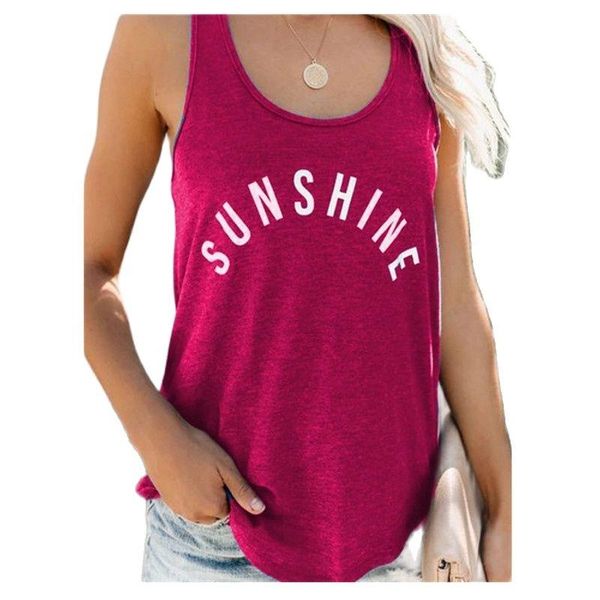 

women's t-shirt letter t shirt female summer tees tshirt sleeveless o neck women vest ladies casual clothing loose, White