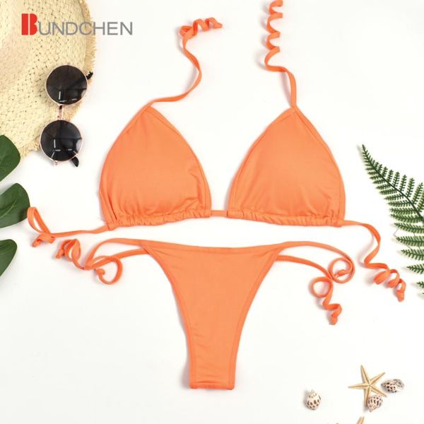 

bikini women swimwear high waist clear strap pure color swimsuit padded bathing suit one-piece suits