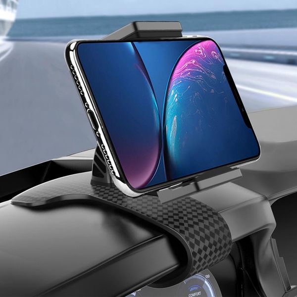 

clip-grip cell phone car mount hud design dashboard universal smartphone holder | mobile clip stand mounts & holders