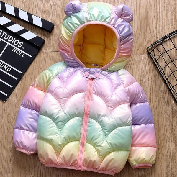 

down coat bobora baby girls jacket kids boys light coats with ear hoodie spring girl clothes children's clothing for, Blue;gray