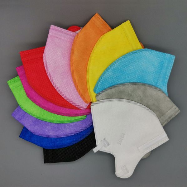 Masques de protection KN95 13 couleurs Masques anti-poussière anti-gouttelettes Respirant Masque de protection Designer 5 couches