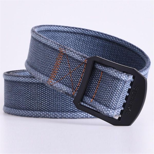 

belts canvas belt for men women waist 2021 fashion plastic buckle casual cowboy black jean, Black;brown