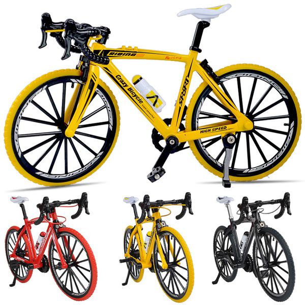 

mini 1:8 alloy model bicycle diecast metal finger mountain bike racing simulation collection toys