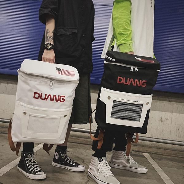 

backpack trend original casual large capacity high school student canvas schoolbag men and women travel