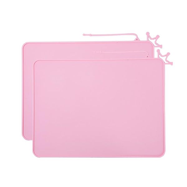 

mats & pads 2pcs silicone placemat high chair food home for baby lightweight table decoration non-slip toddler waterproof el