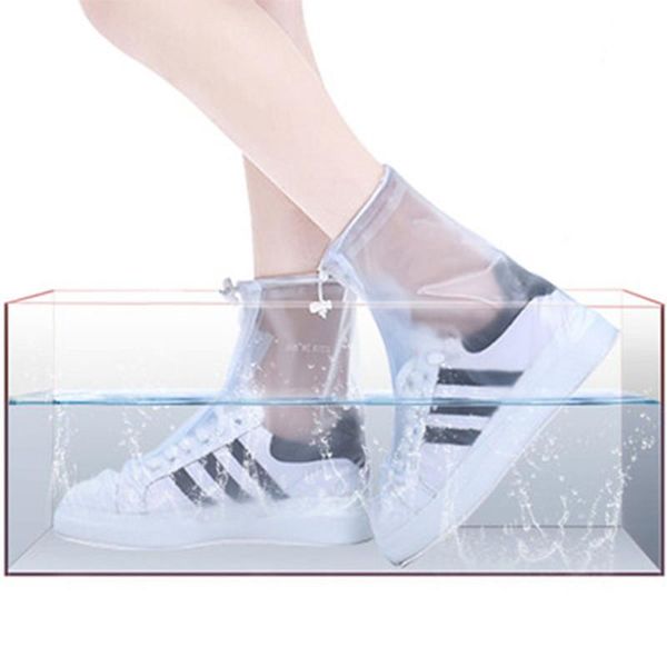 

waterproof shoe cover silicone material non-slip wear-resistant shoes protectors rain boot reusable for indoor outdoor disposable cov