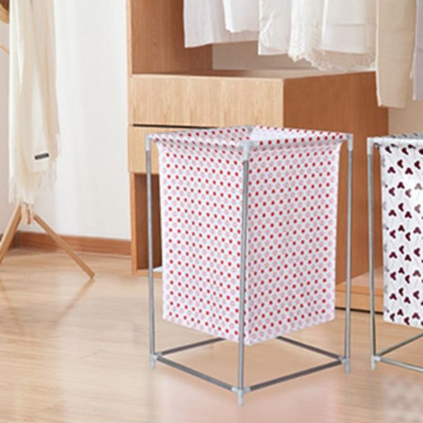 

folding laundry baskets square storage bucket waterproof fabric assembly dirty hamper household debris toy organizer basket & organization