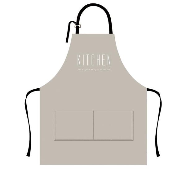 

aprons kitchen leather apron household cooking waterproof oilproof (fantastic beige)