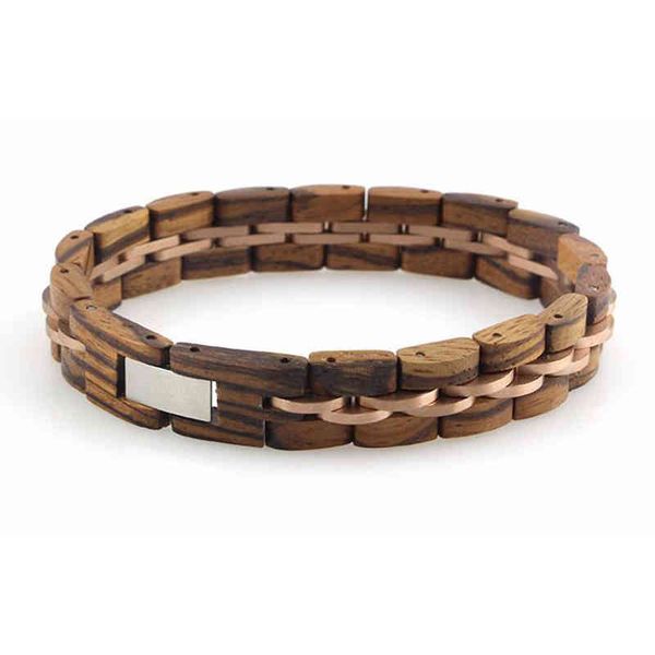 

large wood bangle bracelet chunky wood bracelet with wood disc, Golden;silver