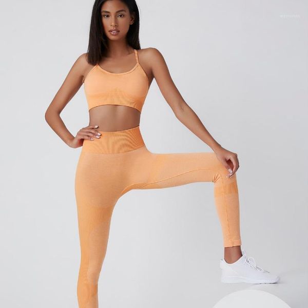 

yoga outfit set leggings women fitness suit high waist gym workout sportswear sports clothing 2 pieces