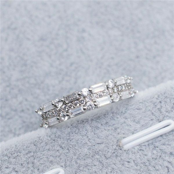 

wedding rings classic white queen crown gold engagement band gift delicate fashion simplicity anniversary ring, Slivery;golden