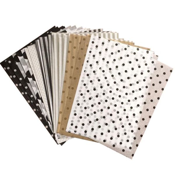 

100pcs gift packaging paper a5 chocolate candy wrapping papers tissue bookmark floral accessories wrap