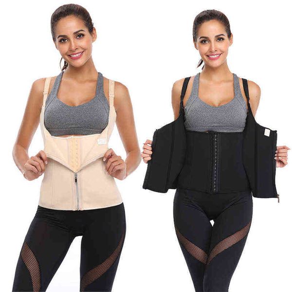 

waist tummy shaper neoprene zipper vt sports bodysuit fitn's bodysuit
