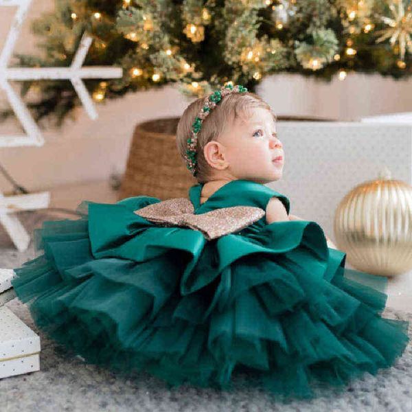 

infant girl dress summer cute bow princess dresses for baby birthday party todder clothes 2022 new year costumes g1215, Red;yellow