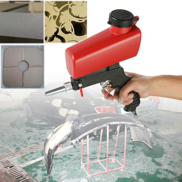 

1/4'' sandblaster 90psi handheld abs air sandblasting machine flow adjustable handy spray polishing rust removal professional guns
