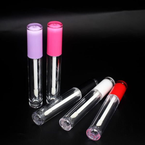 

storage bottles & jars 10/50/100pcs 5ml abs lip gloss tube empty tubes,white,orange cap diy glaze packing container