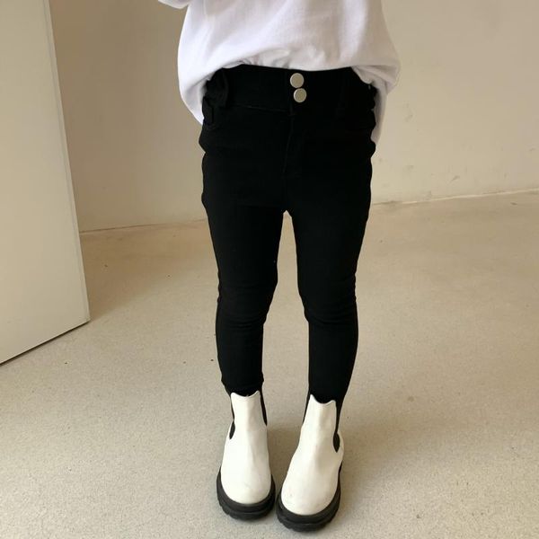 

trousers 2021 autumn arrival girls fashion skinny pants kids leggings, Blue