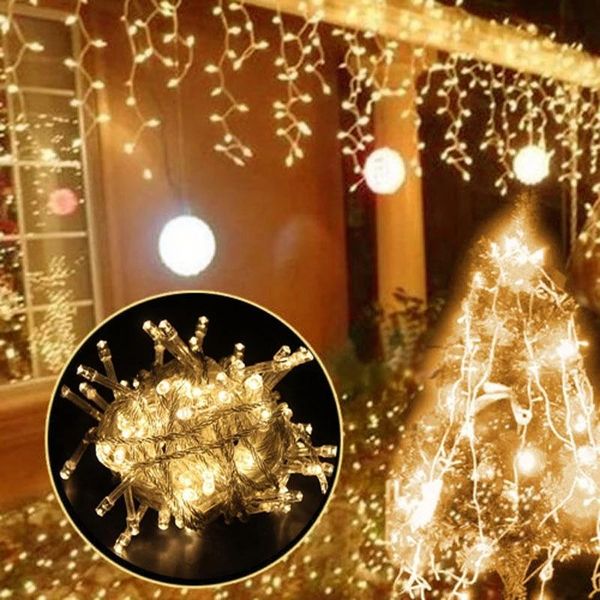 

strings christmas lights outdoor decoration led string 10m 5m 3m 2mled curtain party garden eaves