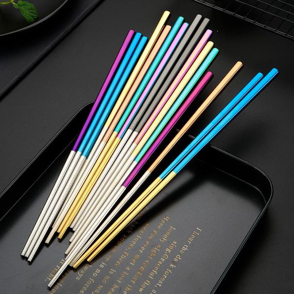 

chopsticks stainless steel colorful korean kitchen supplies for