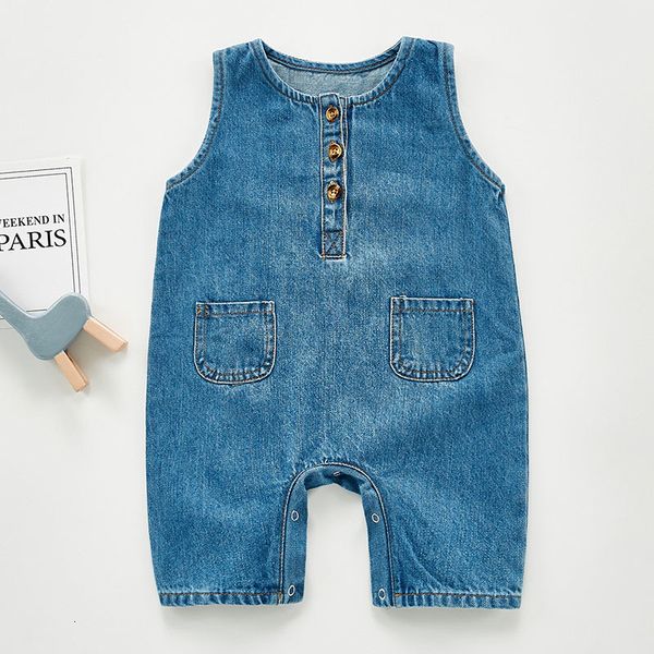 

0-3yrs spring autumn newborn boys girls cowboy braces jumpsuits clothes baby boys girls rompers children braces rompers, Blue