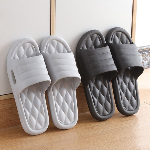 

luxury slippers female el five-star high-end bathhouse bath antiskid soft bottom a pair of indoor el slipper male summer, Black