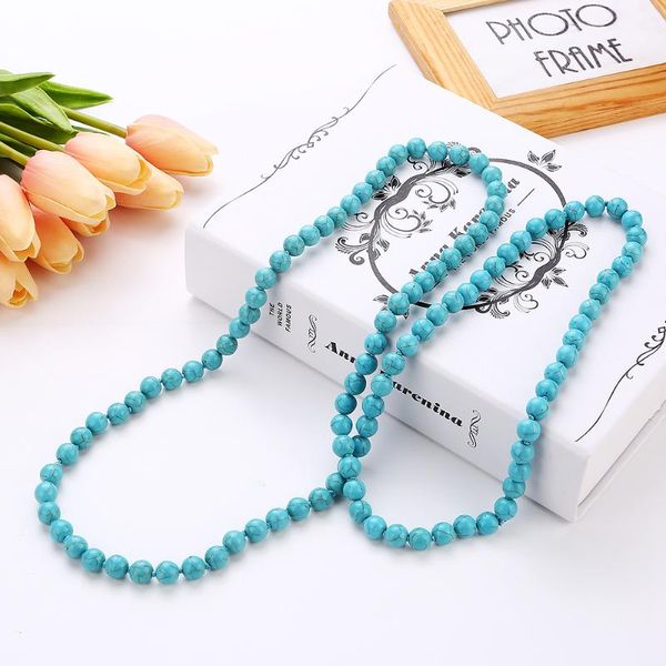 

chokers 2021 handmade natural stone beads necklace bohemian ethnic sweater for women party evening jewelry costume accessories, Golden;silver