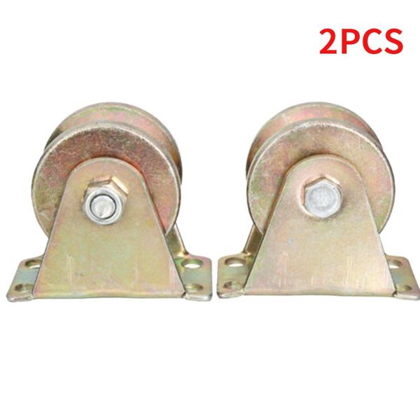 

other door hardware 2pcs durable with bracket sliding gate roller steel mini wheel thicken portable track rail replacement v type wear resis