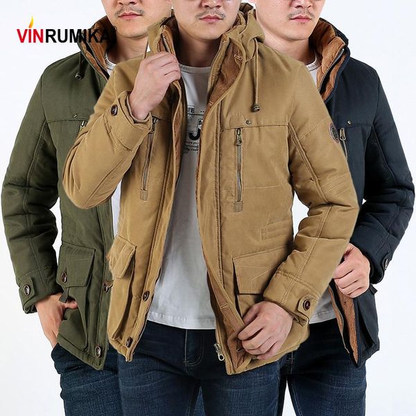 

men's jackets winter warm fleece thick coffee coats man thicken army green jacket casual soft parkas coat large size 4xl 5xl 6xl, Black;brown
