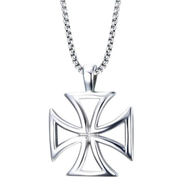 

pendant necklaces vintage hollow metal cross necklace, Silver