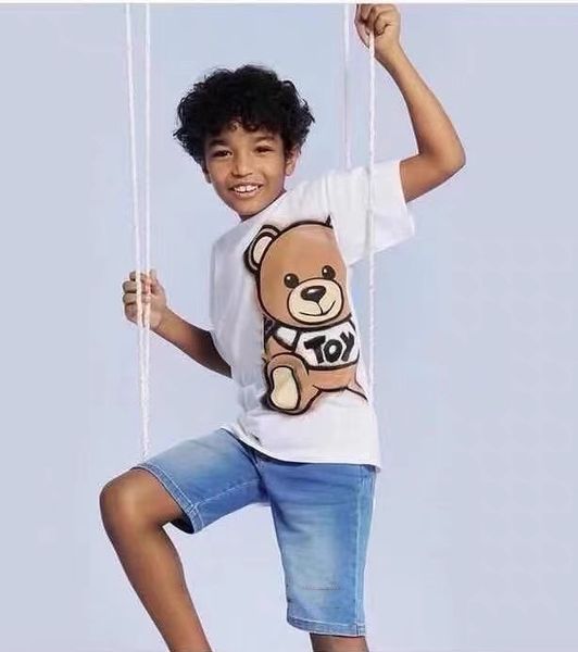 

kids boys girls tshirt clothes summer baby toddler girl short sleeve cartoon cotton t shirt children clothing, Blue