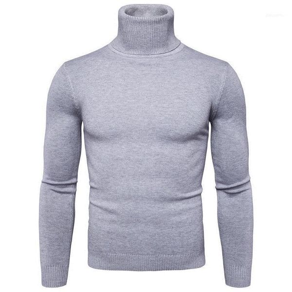 

men's sweaters autumn winter turtleneck long sleeve plain stretch casual kintted pullovers basic 1, White;black