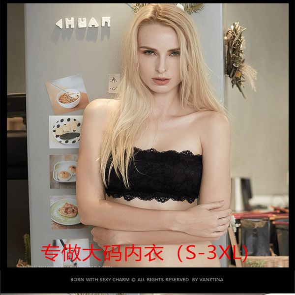 

size underwear large 200 kg, line lace strapless, Red;black