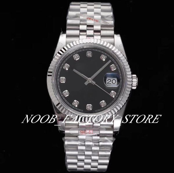 

bp factory 36mm midsize watch 17 style dial cal.2813 automatic movement watches126200 126201 new jubilee bracele strap sapphire super lumino, Slivery;black
