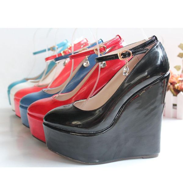 

dress shoes high heeled pumps 6 inches party models slope heel concise stripper heels nightclub show fashion platform, Black