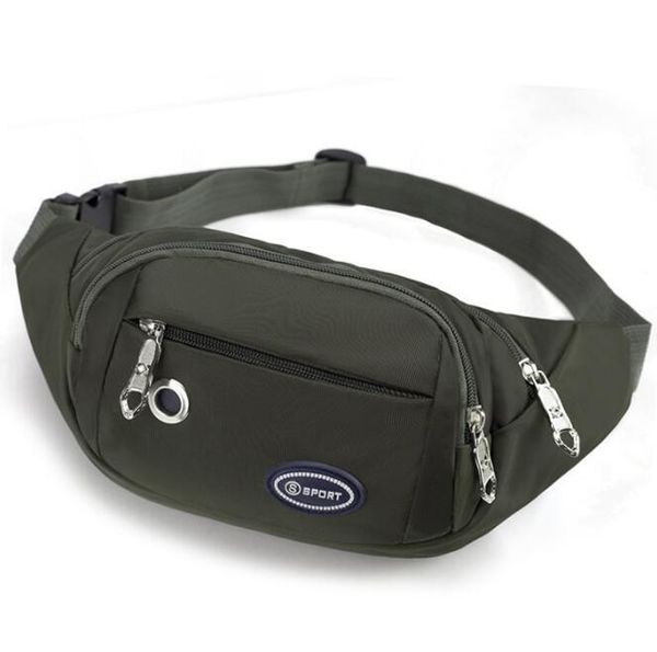 

style waist bag zipped outdoor sports shoulder pouch men women packs pack bags