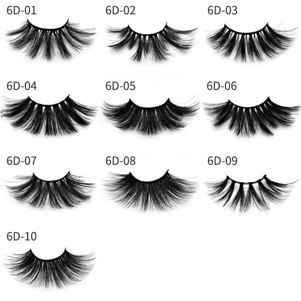 

false eyelashes 6d three-dimensional soft thick european and american imitation mink hair 25mm