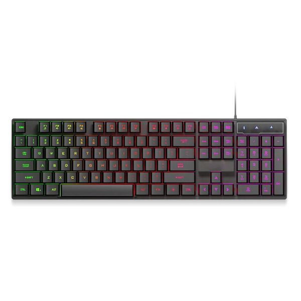 

keyboards wired gaming keyboard 104 keycaps gamer key board with backlight rgb